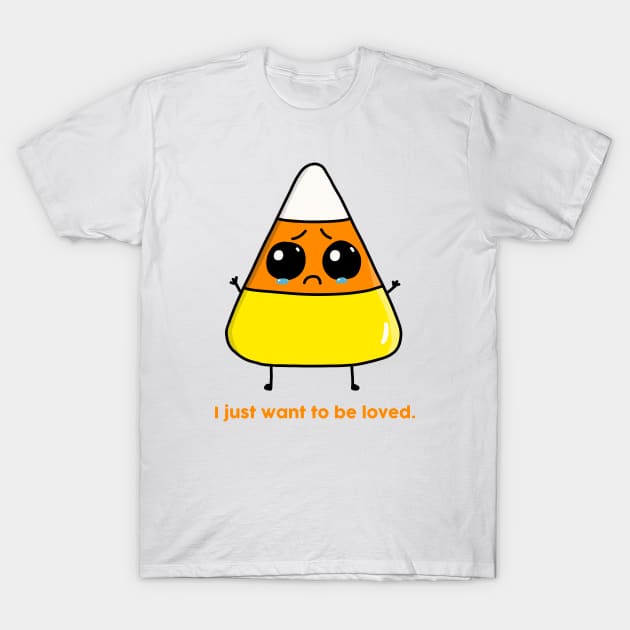 Halloween Gifts - Candy Corn T-Shirt by karutees